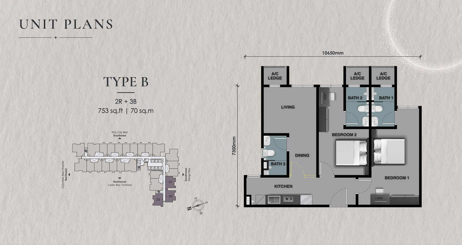 The Celestz serviced residence in Kebun Teh Johor Bahru near JB CIQ view 1